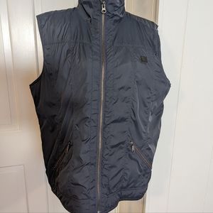 Women's CARHARTT, Quilted, high neck vest, charcoal, Large EUC